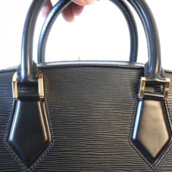 Authentic Womens Louis Vuitton Epi Sablons Black Vintage Leather Satchel Handbag - Picture 8 of 16